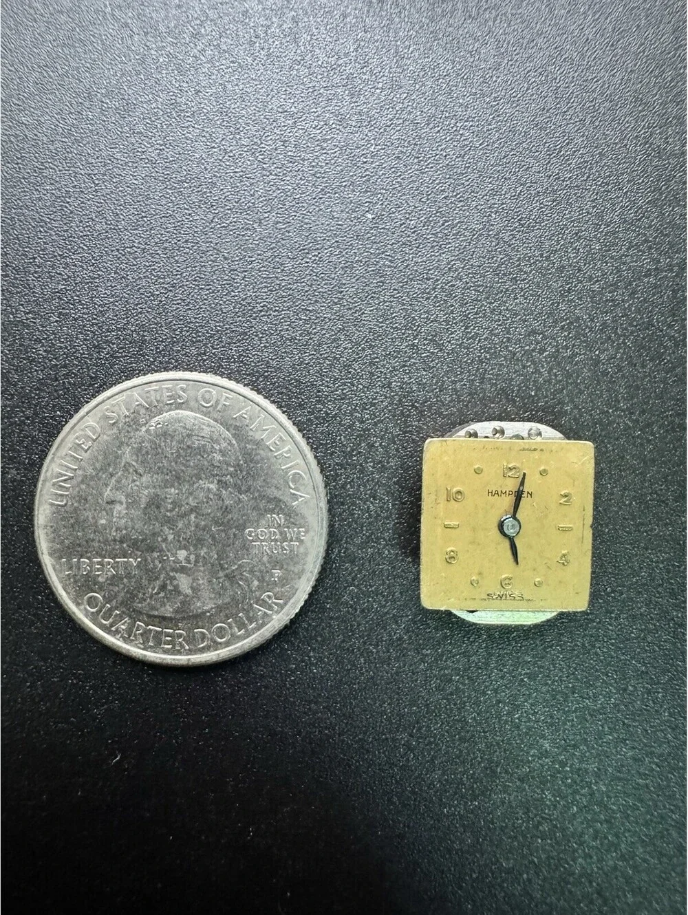 Vintage Hampden 21 Jewels Swiss Wristwatch Movement